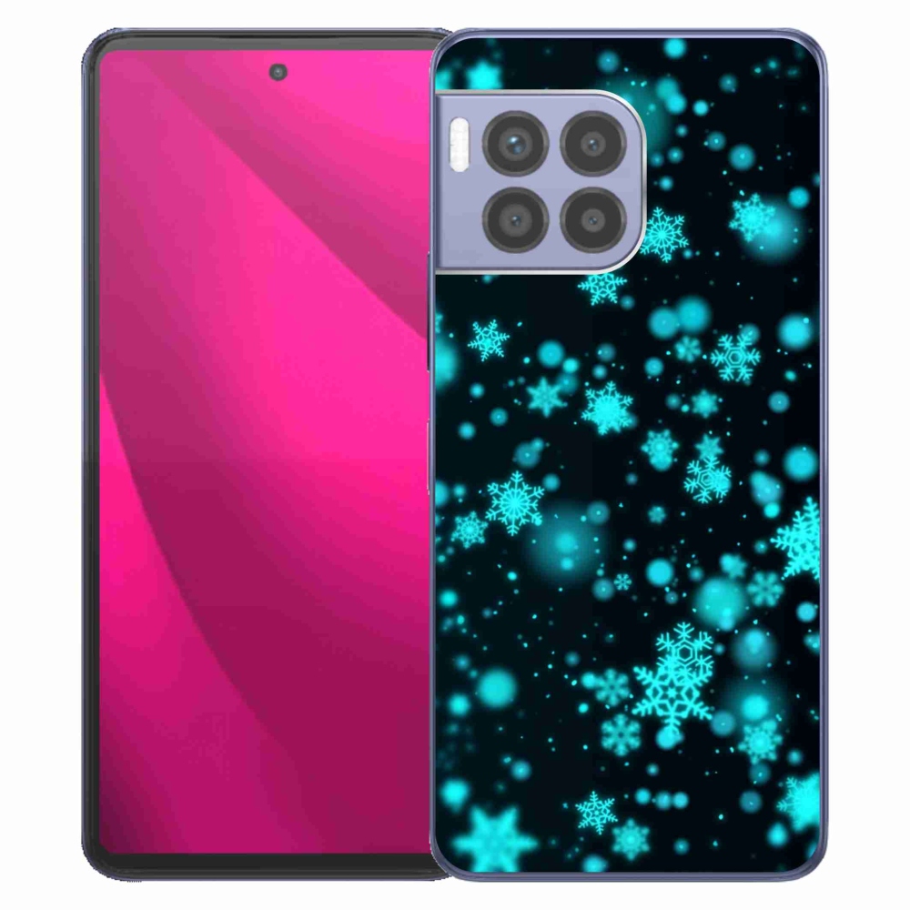 Gelový kryt mmCase na T-Mobile T Phone 2 Pro - sněhové vločky 1