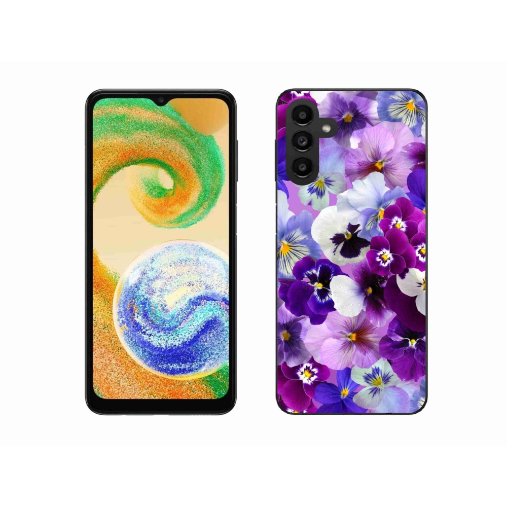 Gelový kryt mmCase na Samsung Galaxy A04s (164.7x76.7x9.1mm) - květiny 9
