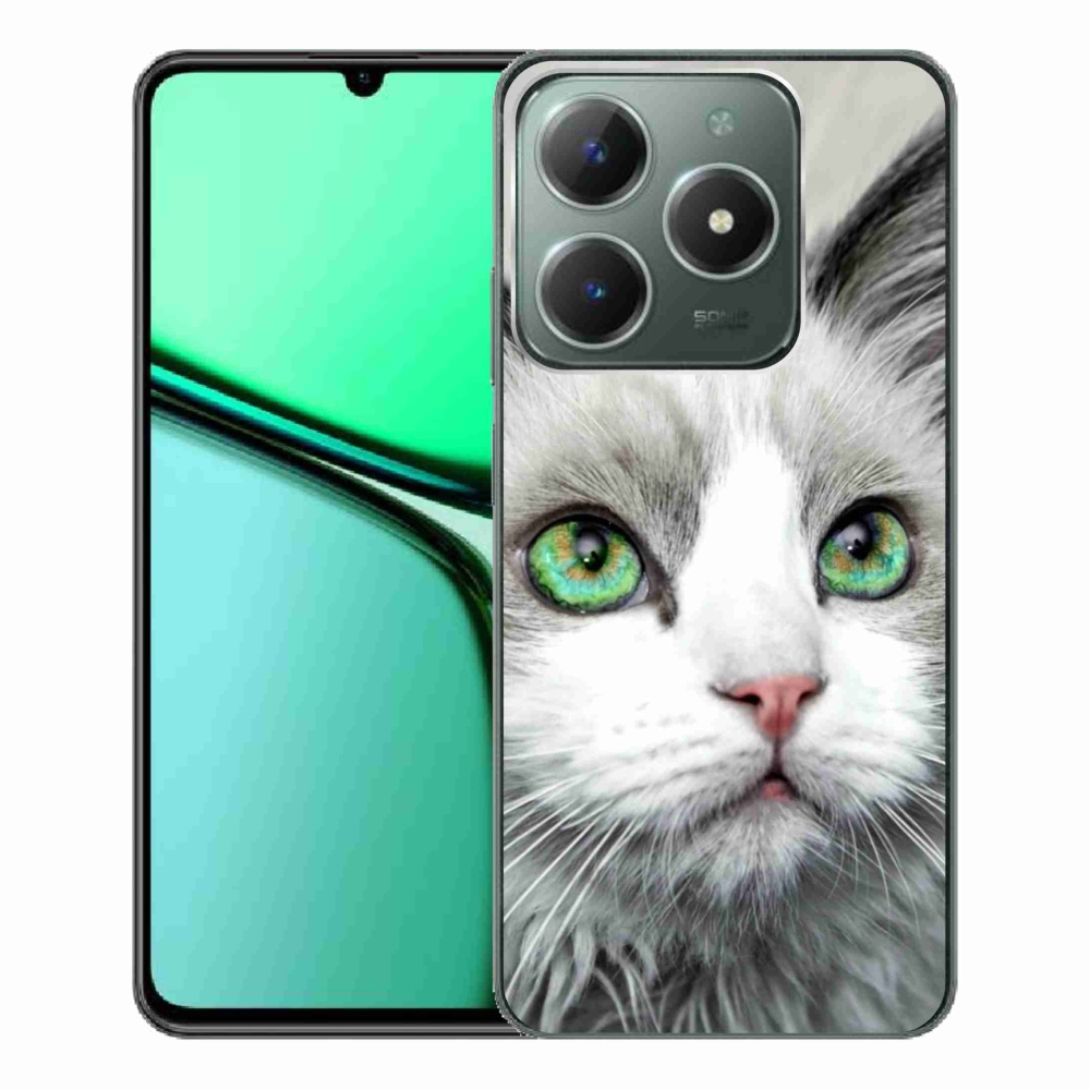 Gelový kryt mmCase na Realme C61 - kočičí pohled
