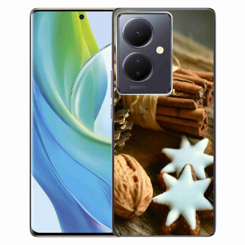 Gelový kryt mmCase na Vivo V29 Lite 5G - skořice a perníčky