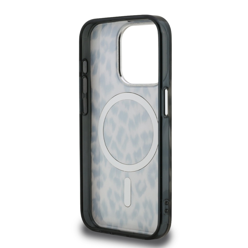 Karl Lagerfeld IML Leopard MagSafe Zadní Kryt pro iPhone 15 Pro Brown
