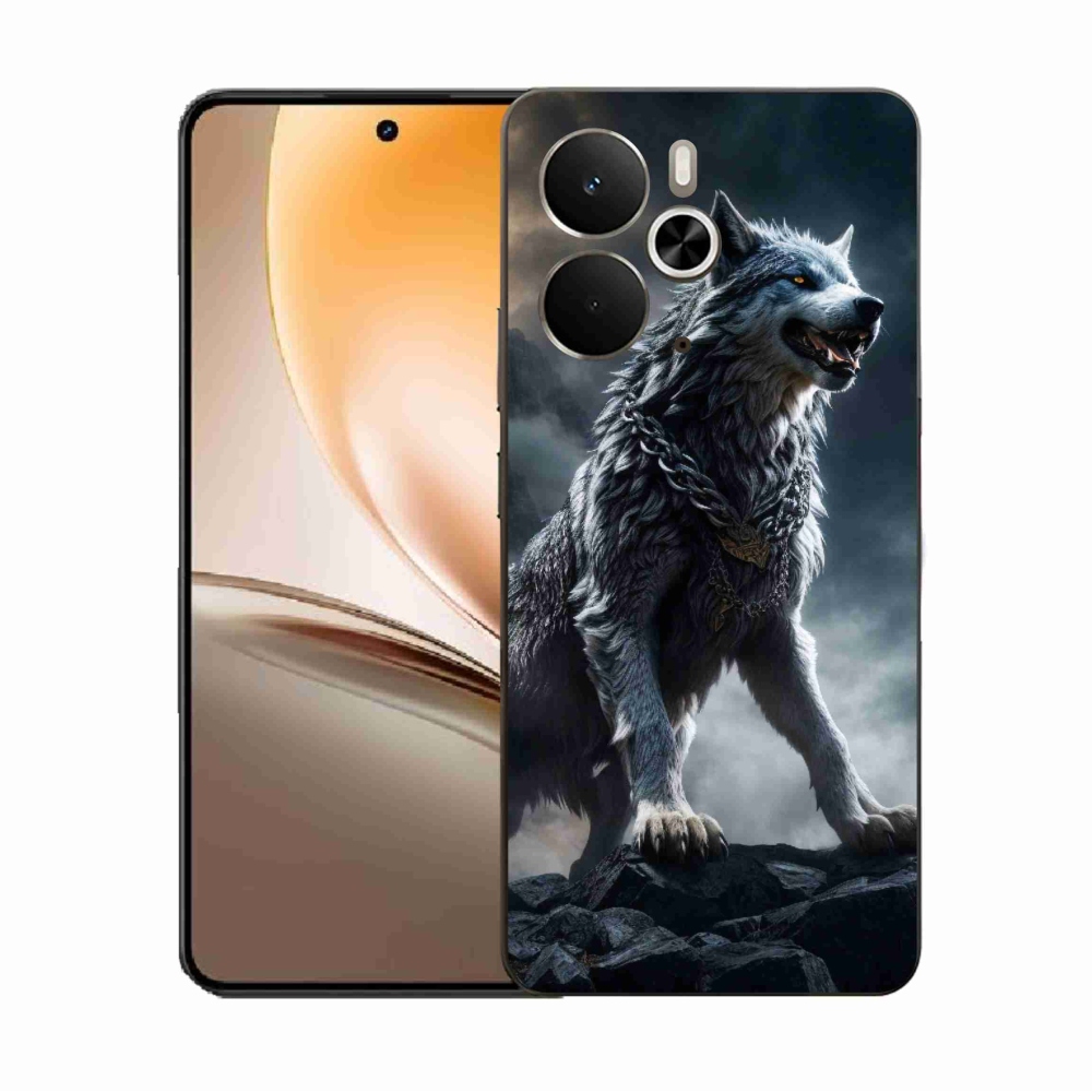 Gelový kryt mmCase na Realme 14 5G - vlk 1