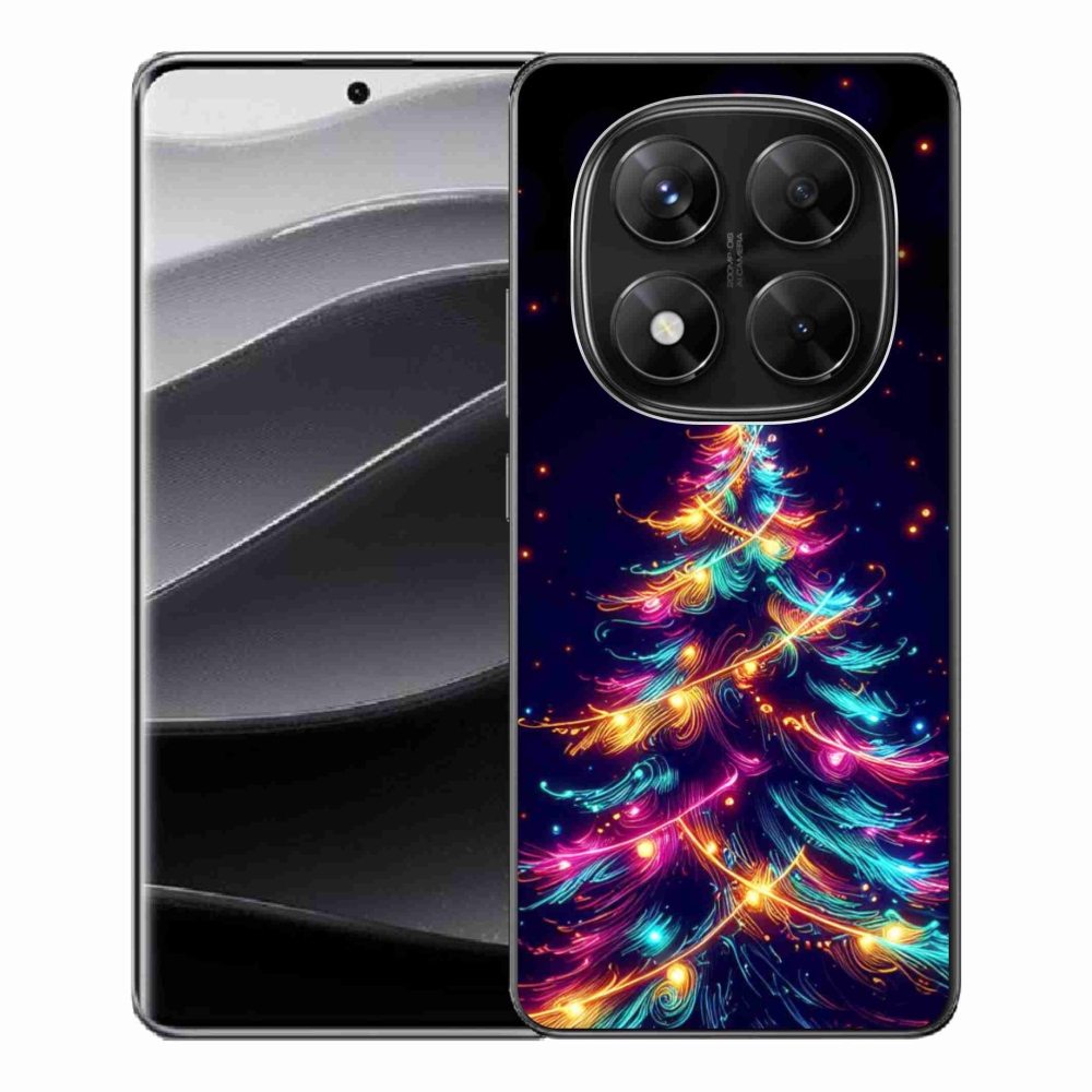 Gelový kryt mmCase na Xiaomi Redmi Note 14 Pro 5G/Poco X7 5G - neonový vánoční stromek