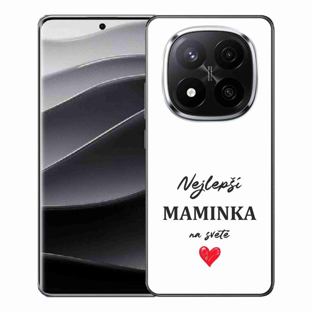 Gelový kryt mmCase na Xiaomi Redmi Note 14 Pro+ 5G - nejlepší maminka 1 bílé pozadí