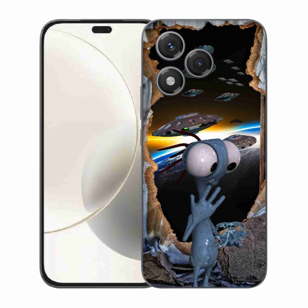 Gelový kryt mmCase na Honor 400 Lite - mimozemšťan