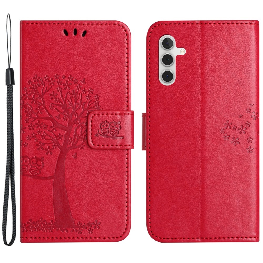 Tree knížkové pouzdro na Samsung Galaxy M15 5G - červené