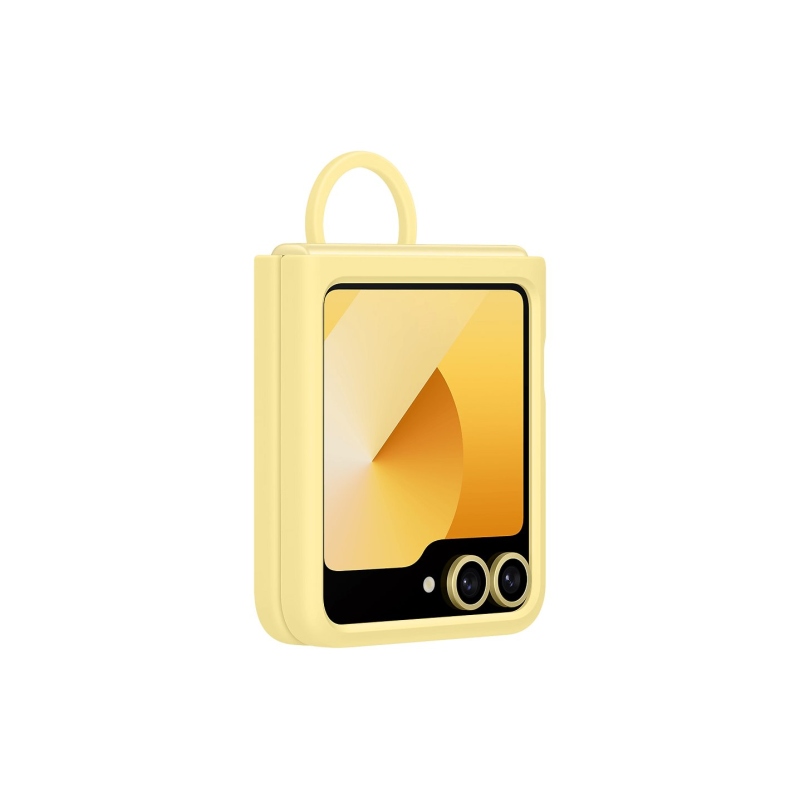 EF-PF741TYE Samsung Silikonový Kryt s Kroužkem pro Galaxy Z Flip 6 Yellow