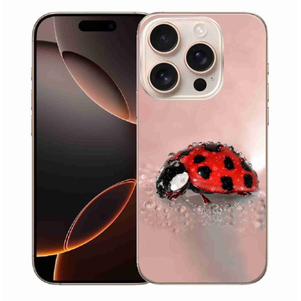 Gelový kryt mmCase na iPhone 16 Pro Max - beruška