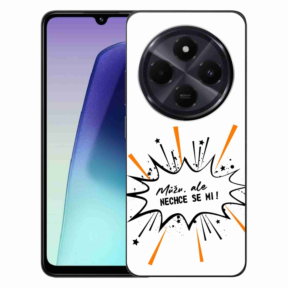 Gelový kryt mmCase na Xiaomi Redmi 14C/Poco C75 - vtipný text 11 bílé pozadí