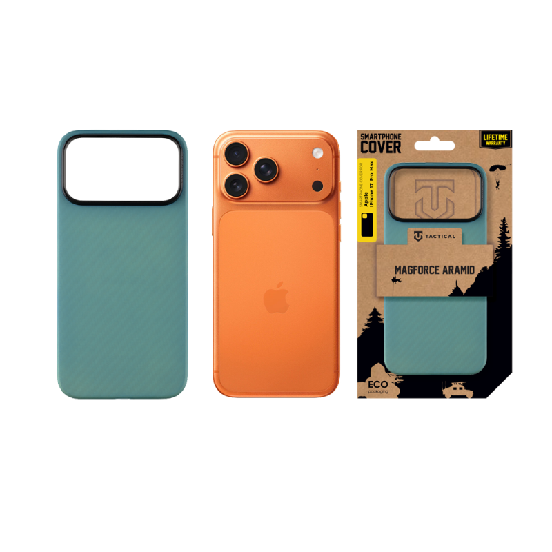 Tactical MagForce Aramid Kryt pro Apple iPhone 17 Pro Max Blue Jay