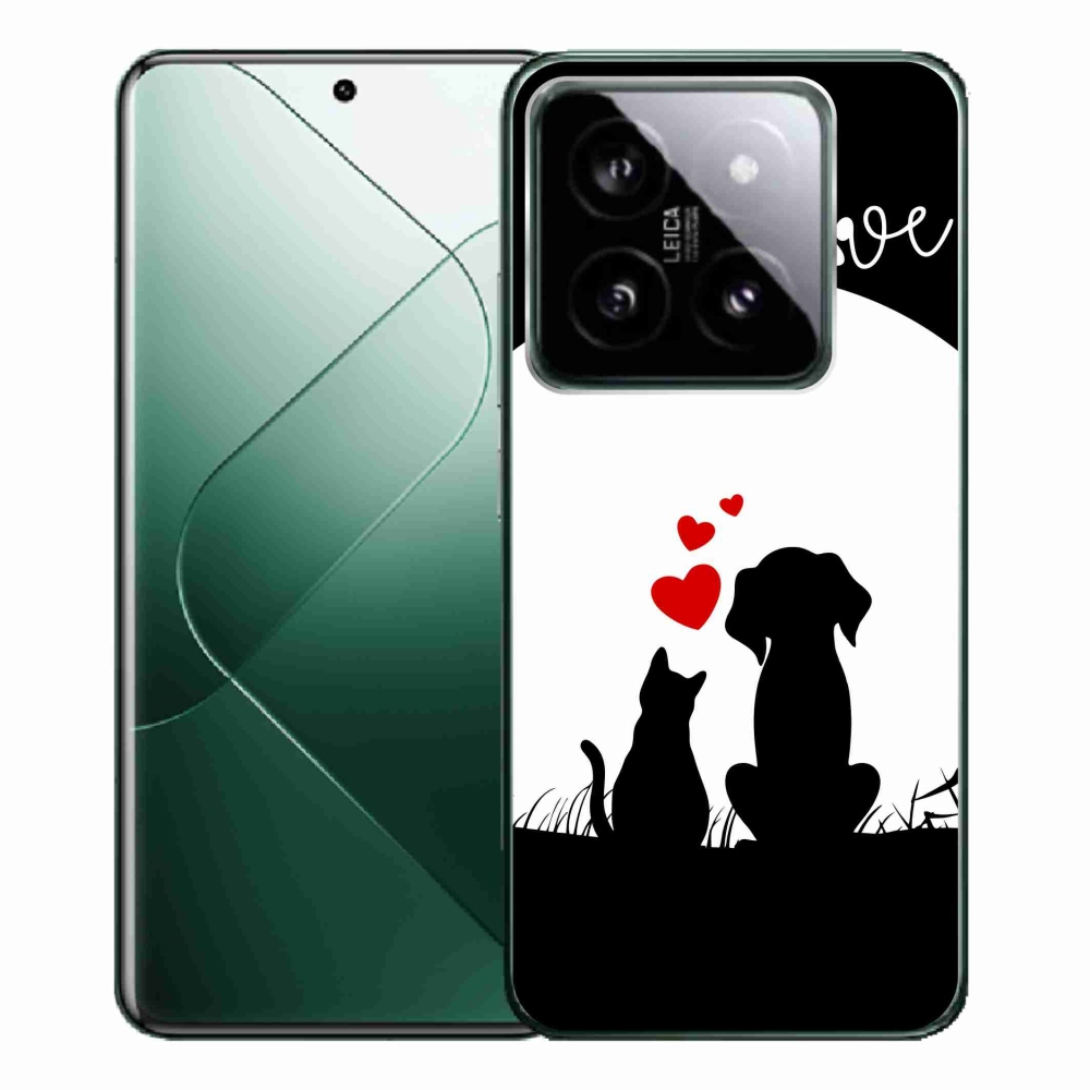 Gelový obal mmCase na Xiaomi 14 Pro - zvířecí láska