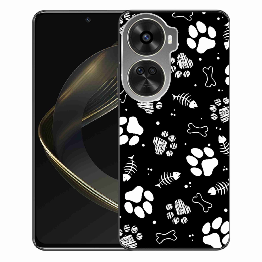 Gelový kryt mmCase na Huawei Nova 12 SE - psí tlapky