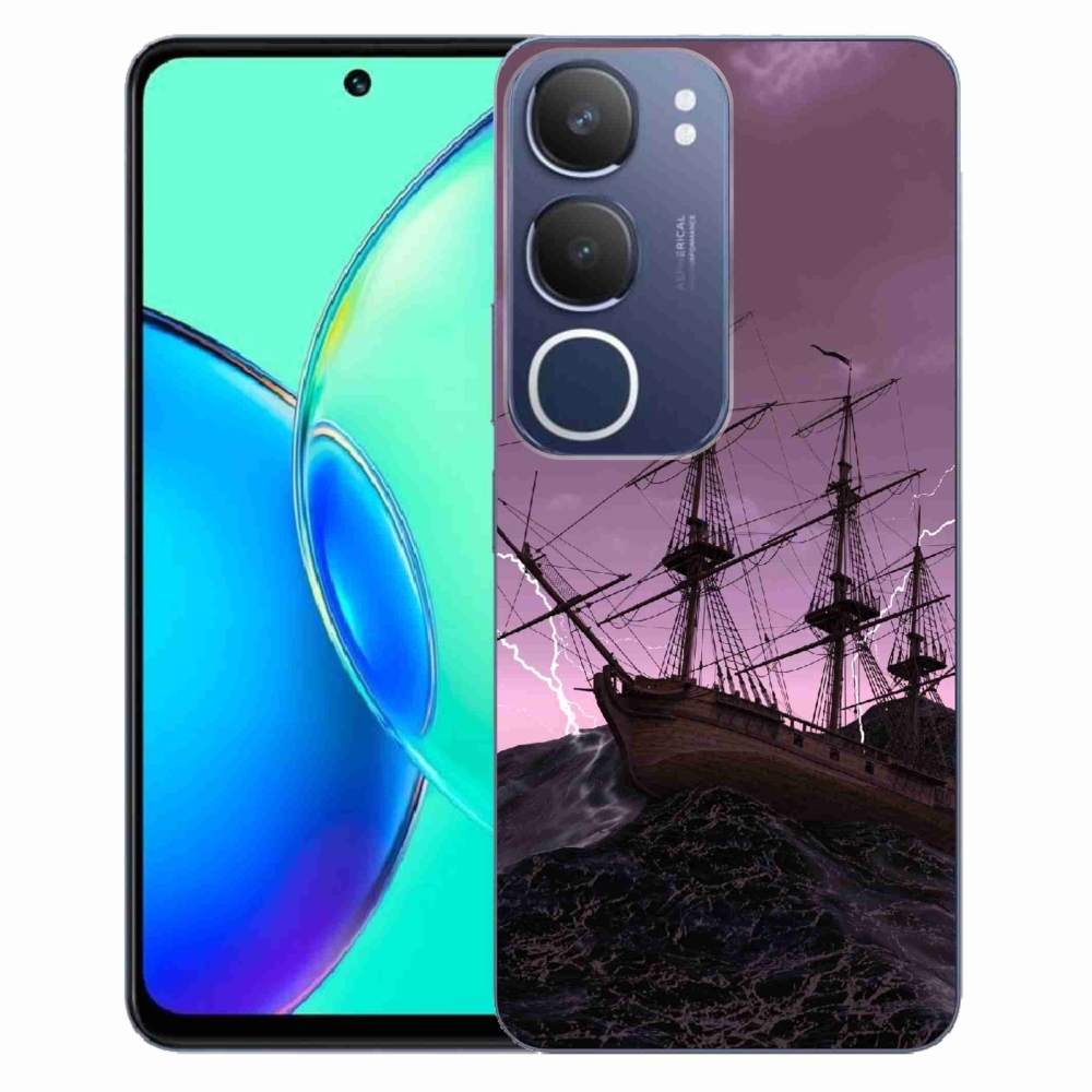 Gelový kryt mmCase na Vivo Y19s - loď v bouři