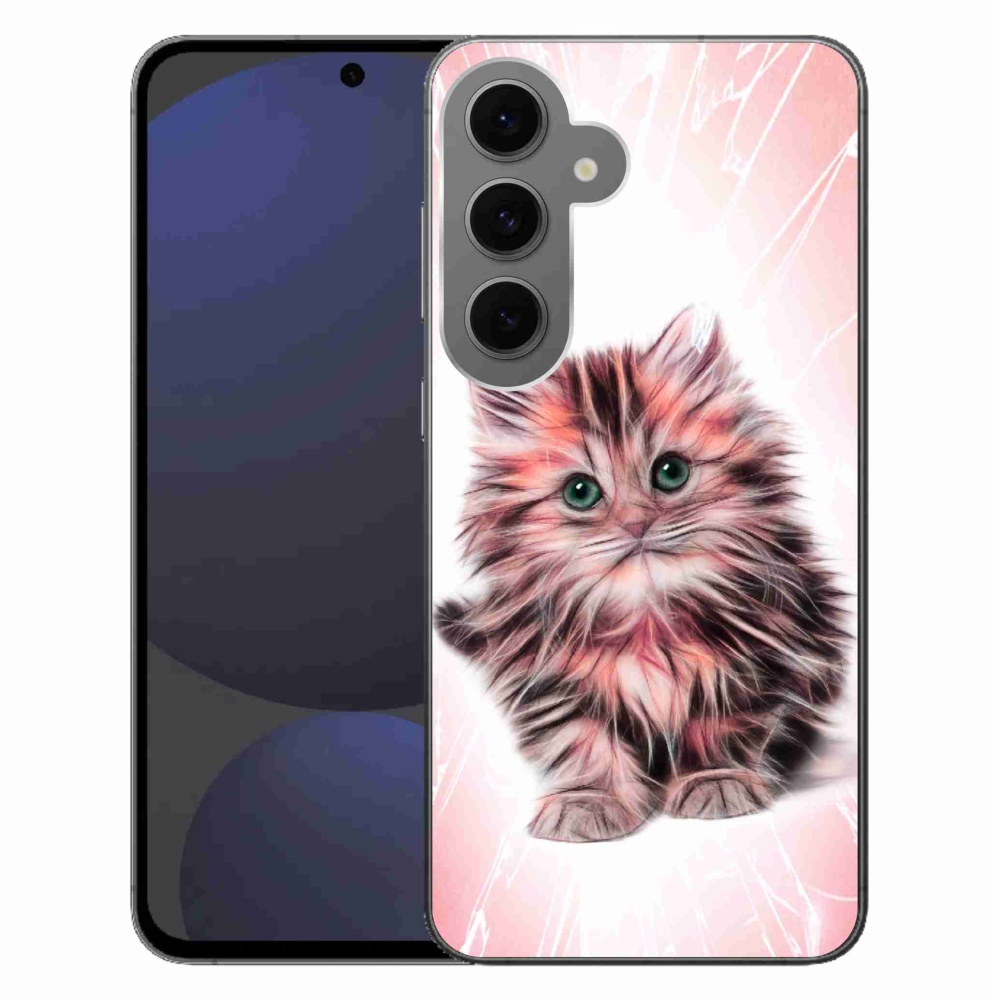Gelový kryt mmCase na Samsung Galaxy S24 FE - roztomilé kotě