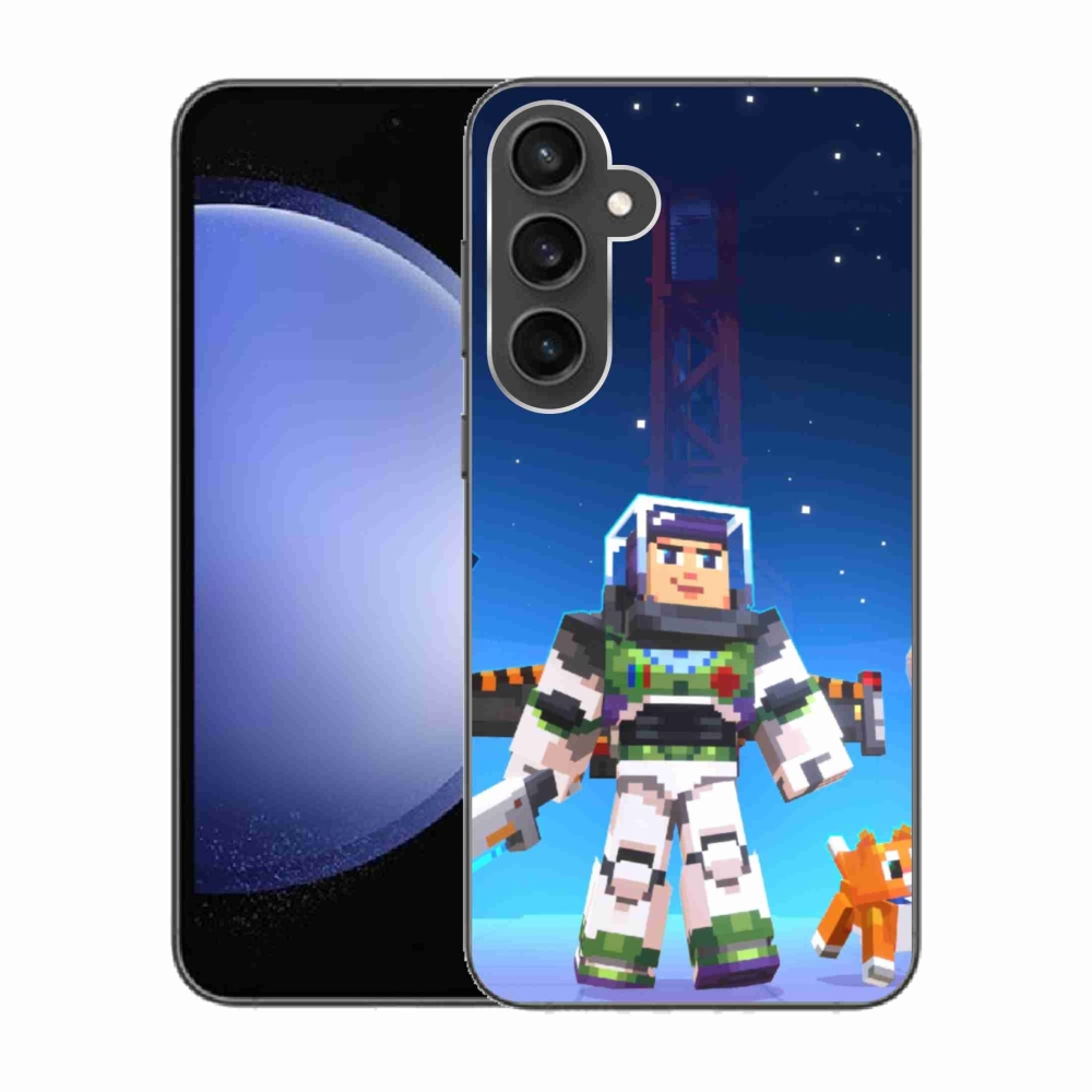 Gelový kryt mmCase na Samsung Galaxy S23 FE - minecraft 2