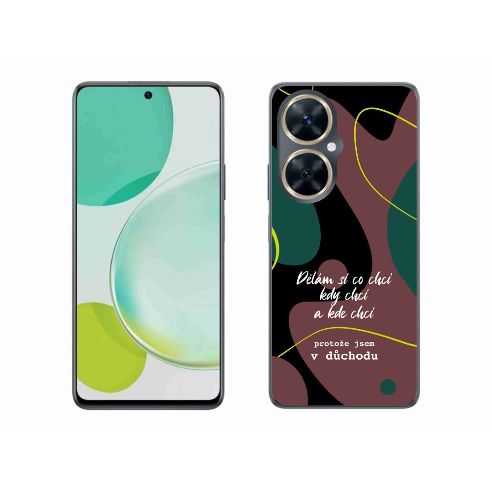 Gelový kryt mmCase na Huawei Nova 11i - vtipný text 10 černé pozadí