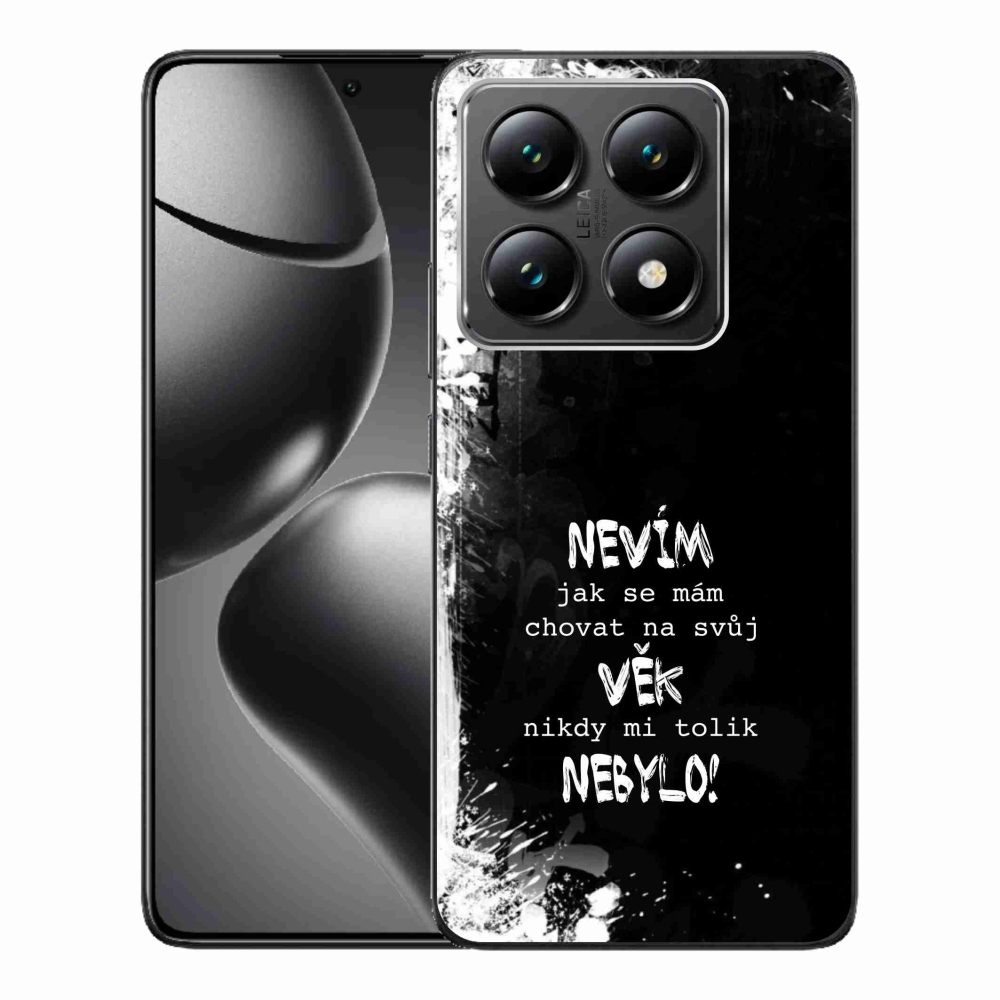 Gelový kryt mmCase na Xiaomi 14T - vtipný text 14 černé pozadí