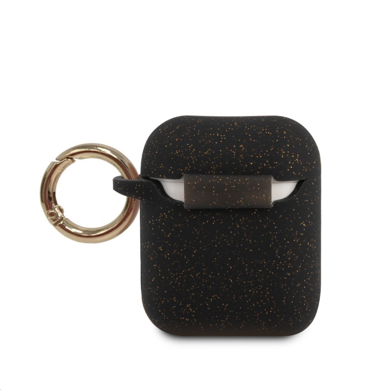 Guess Silikonové Pouzdro pro Airpods 1/2 Black