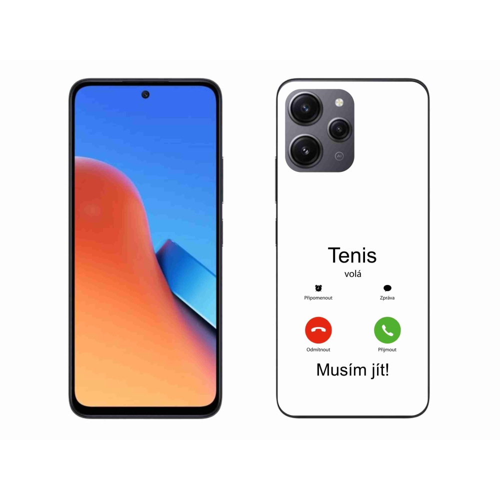 Gelový kryt mmCase na Xiaomi Redmi 12 - tenis volá bílé pozadí