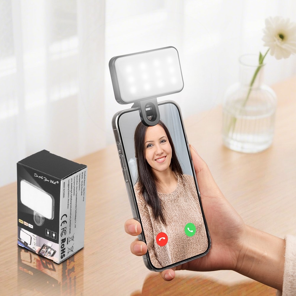 Mini LED světlo na mobil s klipem 24 LED - bílé