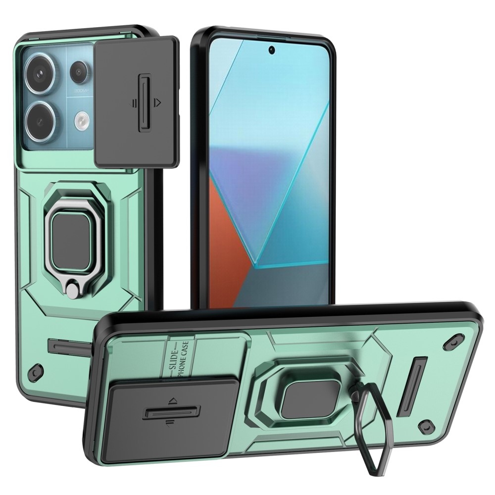 Lens odolný hybridní kryt na Xiaomi Redmi Note 13 Pro 5G/Poco X6 5G - zelený