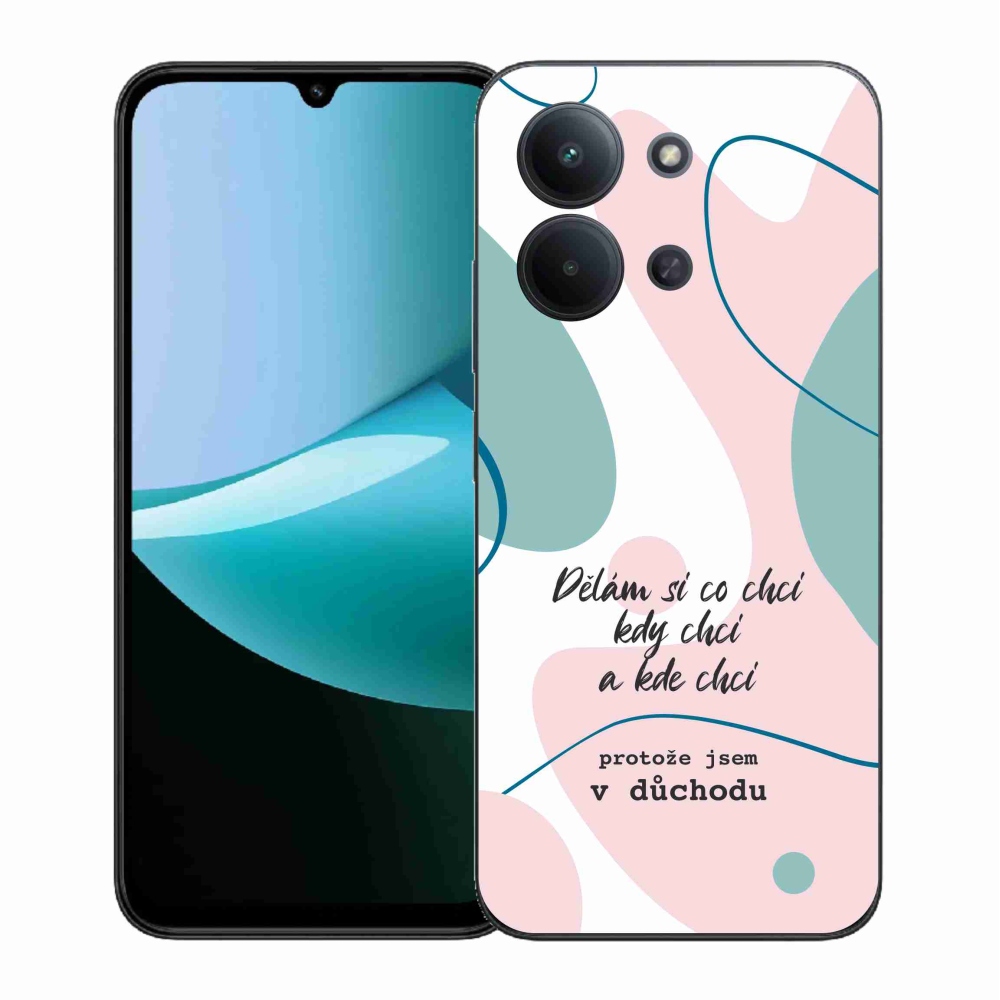 Gelový kryt mmCase na Xiaomi Redmi 15C 4G (171mm)/Poco C85 4G (171mm) - vtipný text 10 bílé pozadí