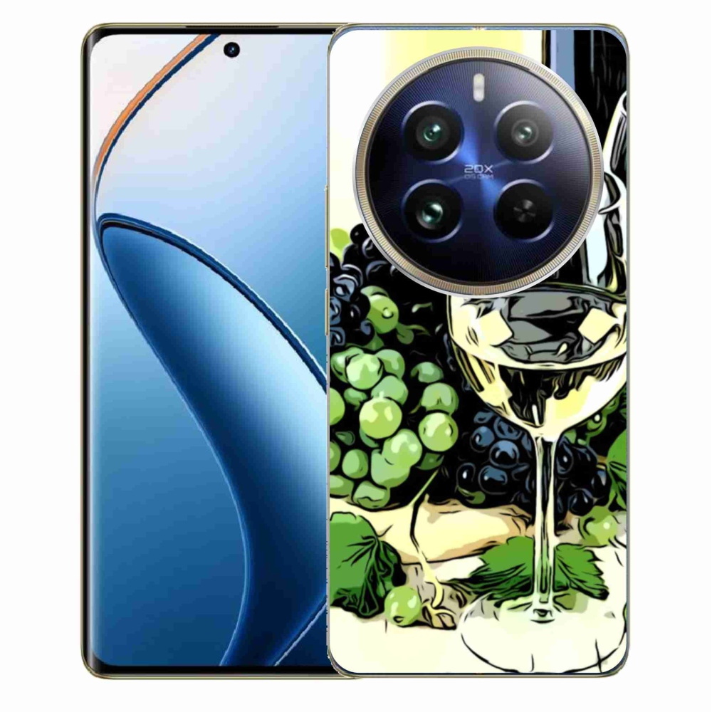 Gelový kryt mmCase na Realme 12 Pro 5G/12 Pro+ 5G - sklenka vína