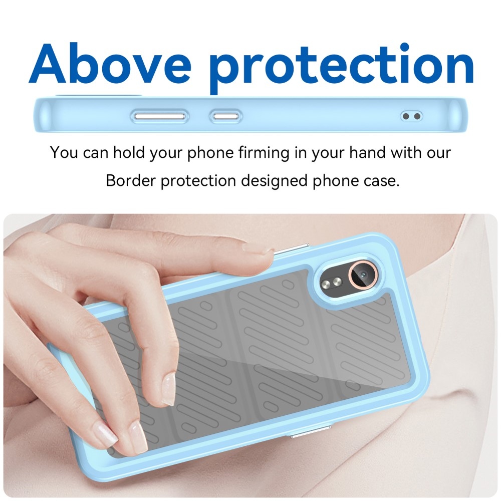 Gelový obal s pevnými zády na Samsung Galaxy Xcover 7 - modrý