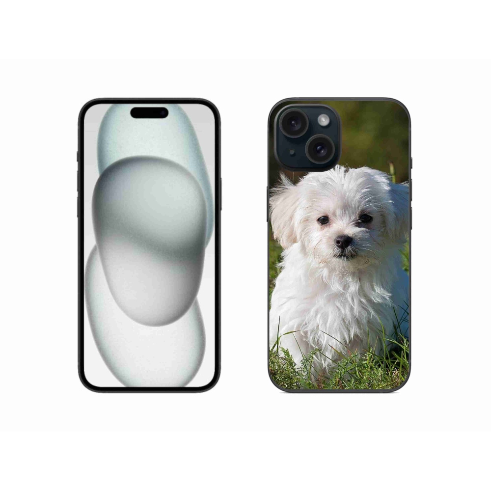 Gelový obal mmCase na iPhone 15 - bišonek