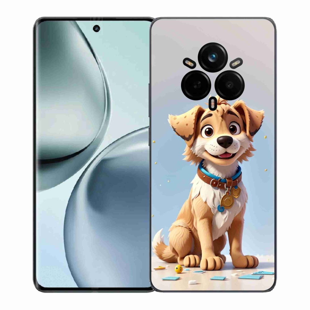Gelový kryt mmCase na Realme 14 Pro+ 5G - kreslené štěně