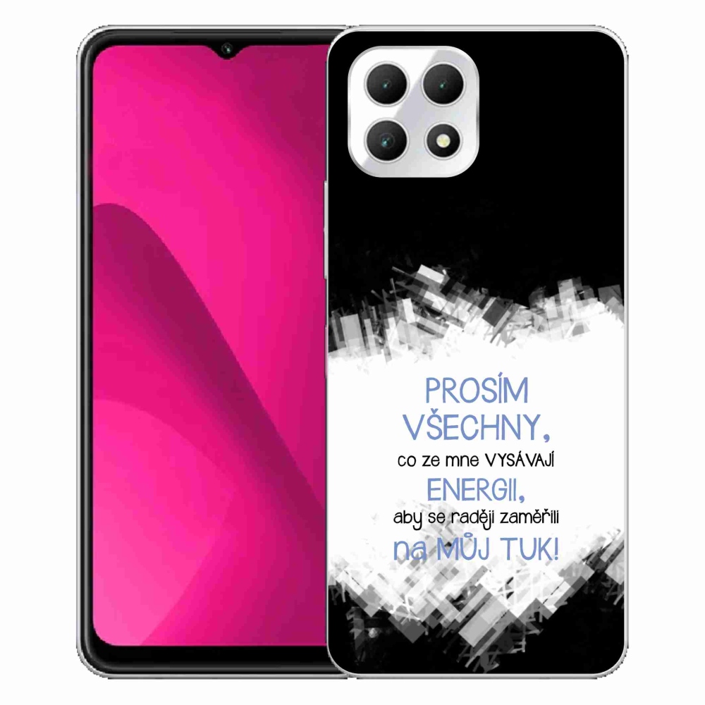 Gelový kryt mmCase na T-Mobile T Phone 2 - vtipný text 1 modrý