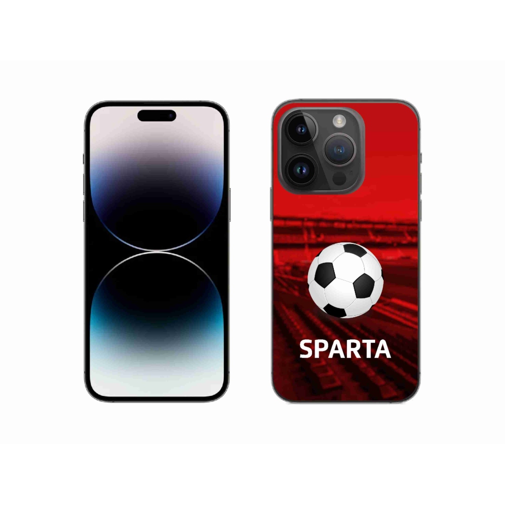 Gelový kryt mmCase na iPhone 14 Pro - sparta 1
