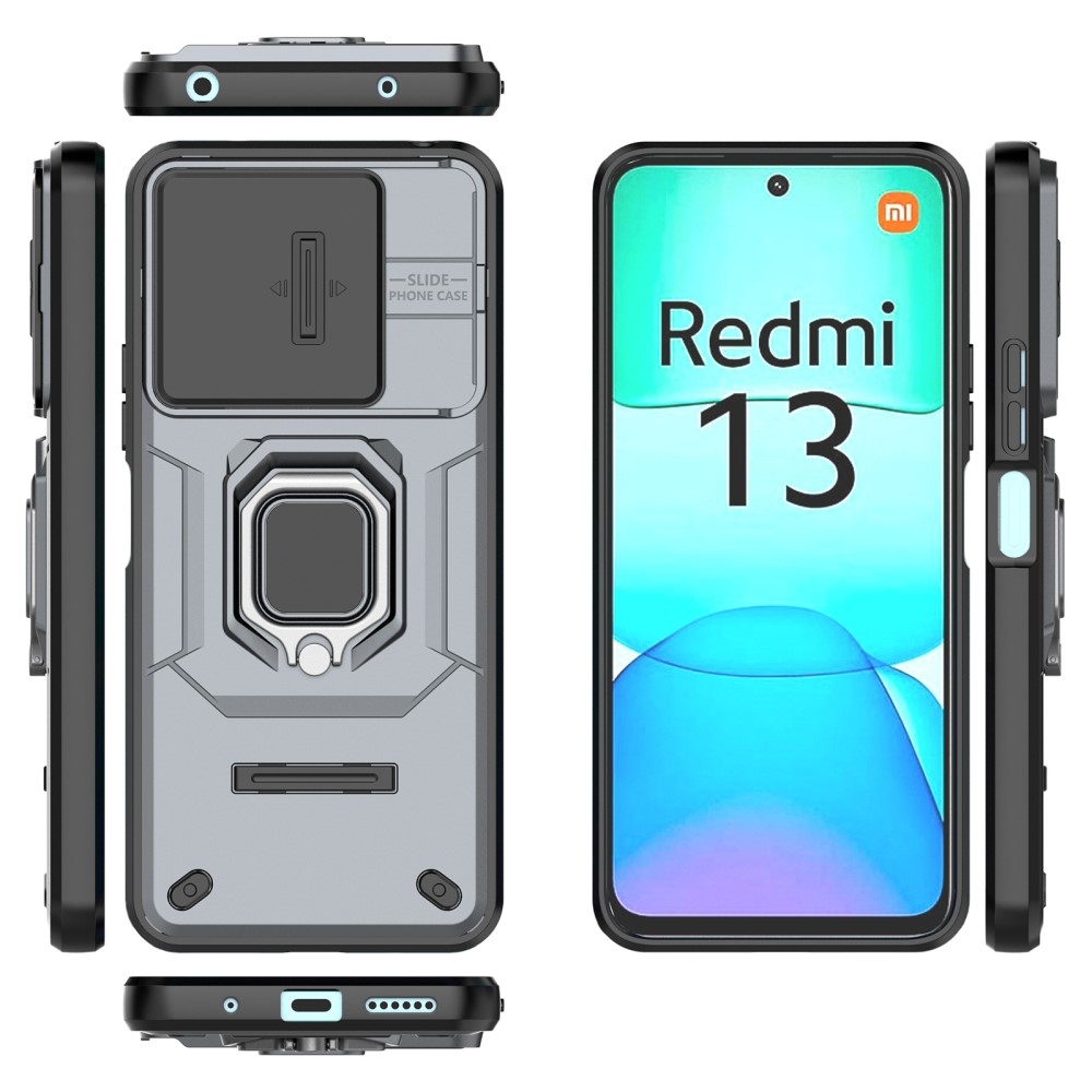 Lens odolný hybridní kryt na Xiaomi Redmi 13 4G/Poco M6 4G - šedý