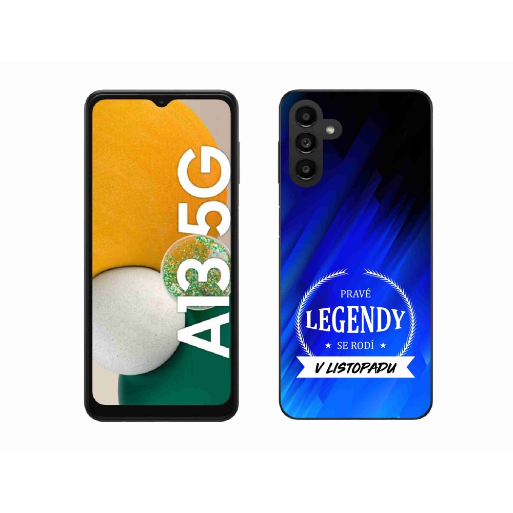 Gelový kryt mmCase na Samsung Galaxy A13 5G - legendy v listopadu modré pozadí