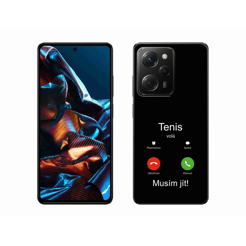 Gelový kryt mmCase na Xiaomi Poco X5 Pro 5G - tenis volá černé pozadí