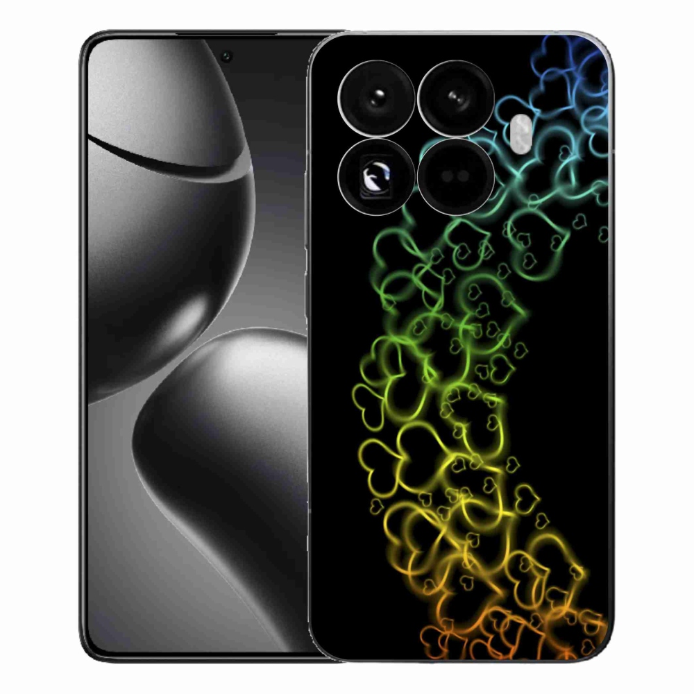 Gelový kryt mmCase na Xiaomi 15T Pro - barevná srdíčka