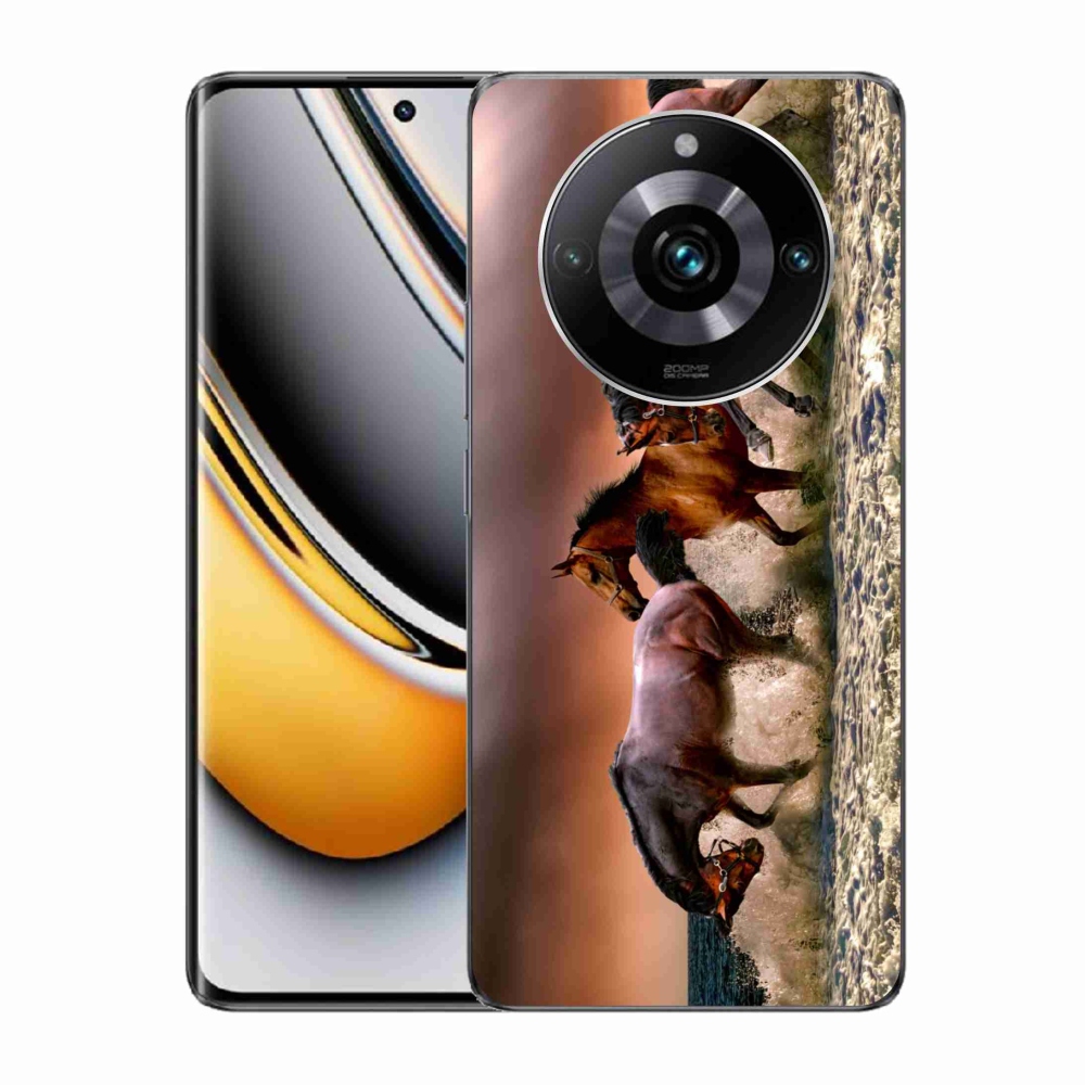 Gelový obal mmCase na Realme 11 Pro/11 Pro+ - koně 1