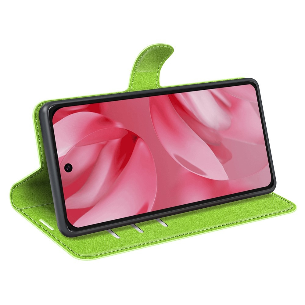 Litchi knížkové pouzdro na Google Pixel 10 - zelené