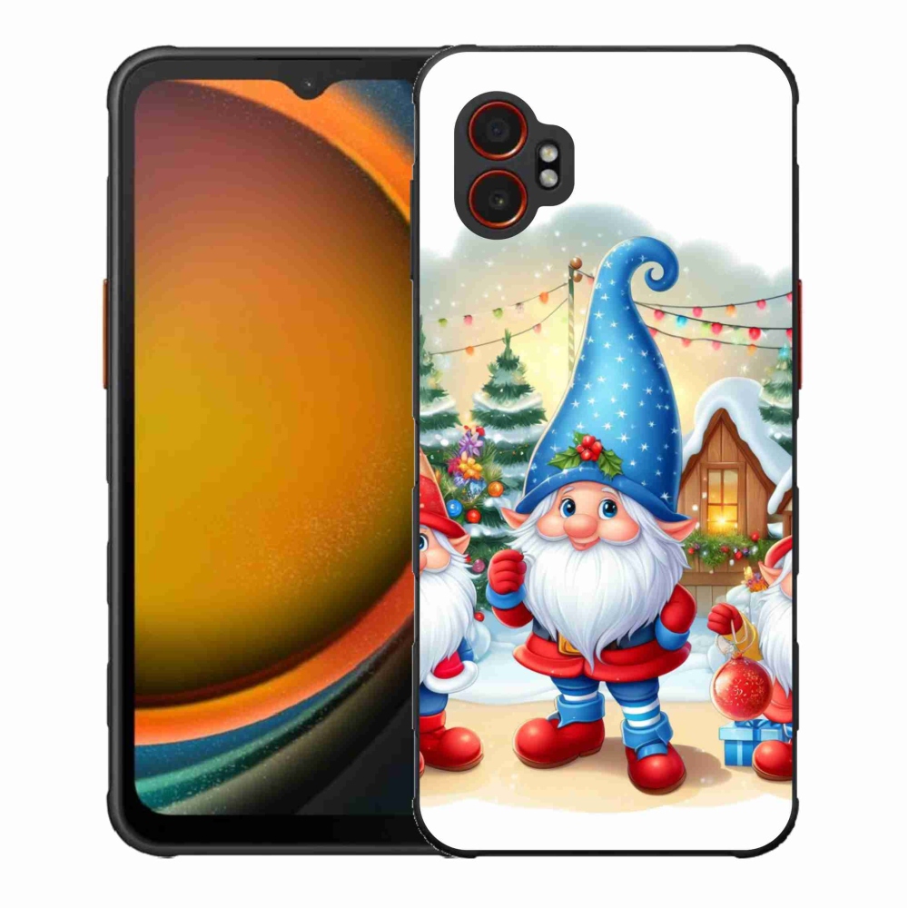 Gelový kryt mmCase na Samsung Galaxy Xcover 7 Pro - vánoční skřítci
