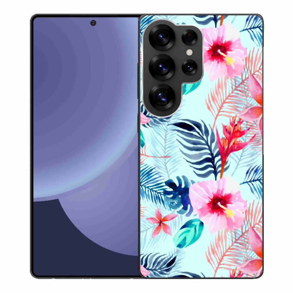 Gelový kryt mmCase na Samsung Galaxy S25 Ultra - květiny