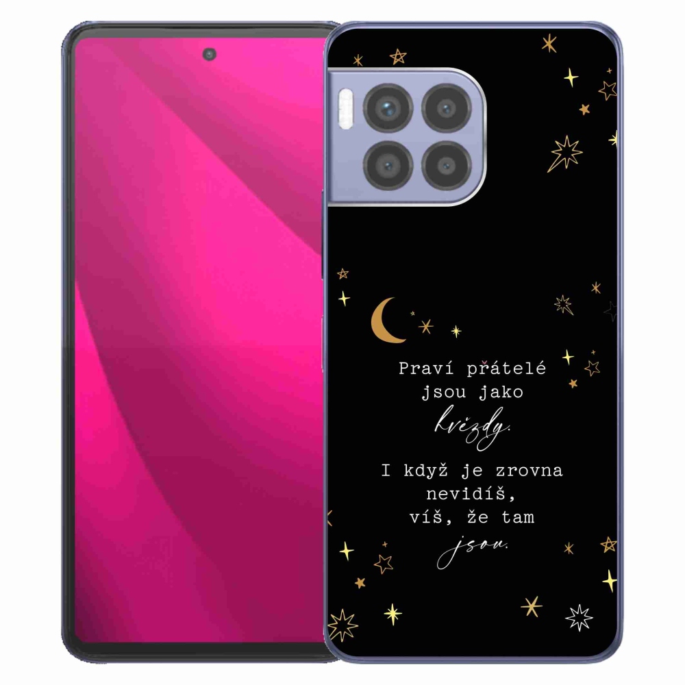 Gelový kryt mmCase na T-Mobile T Phone 2 Pro - citát 6 černé pozadí