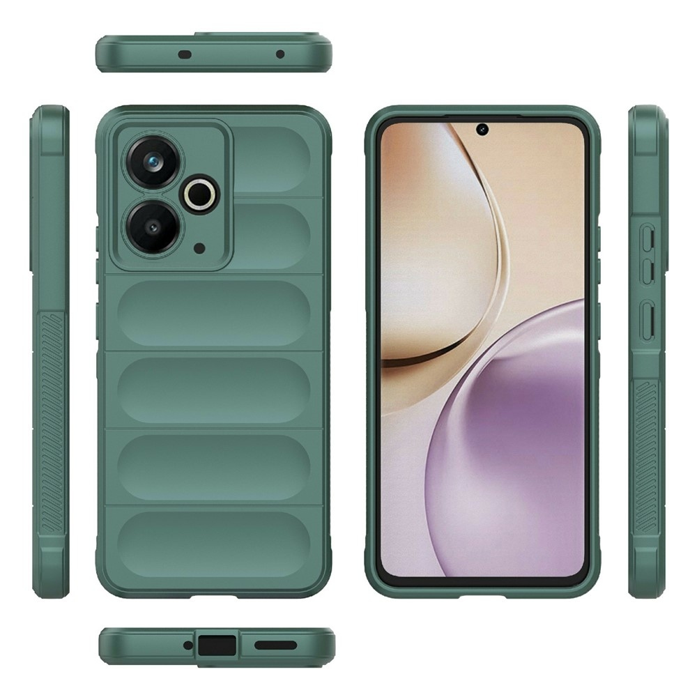 Rugg odolný gelový obal na Realme 14T 5G - zelený
