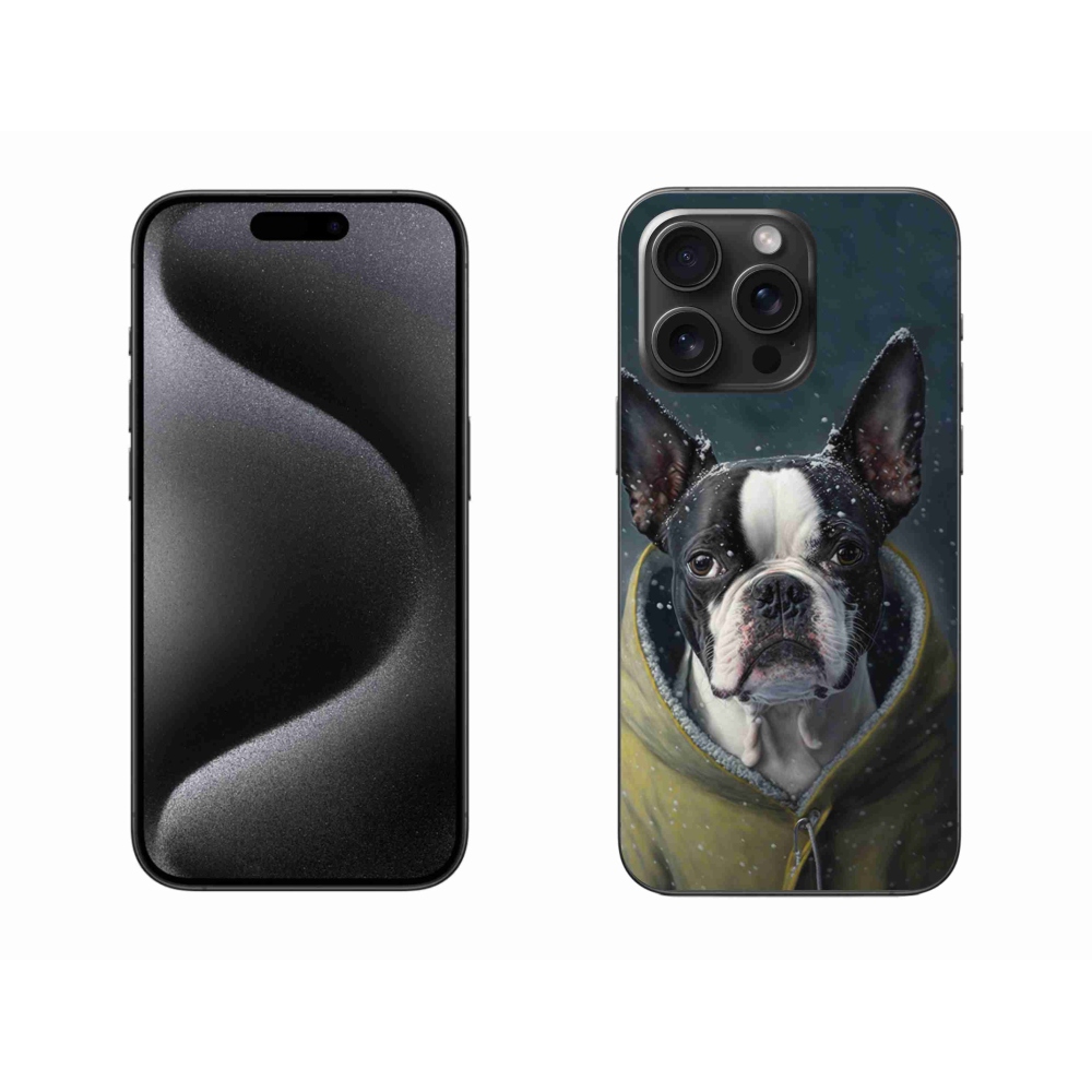 Gelový kryt mmCase na iPhone 15 Pro Max - buldoček
