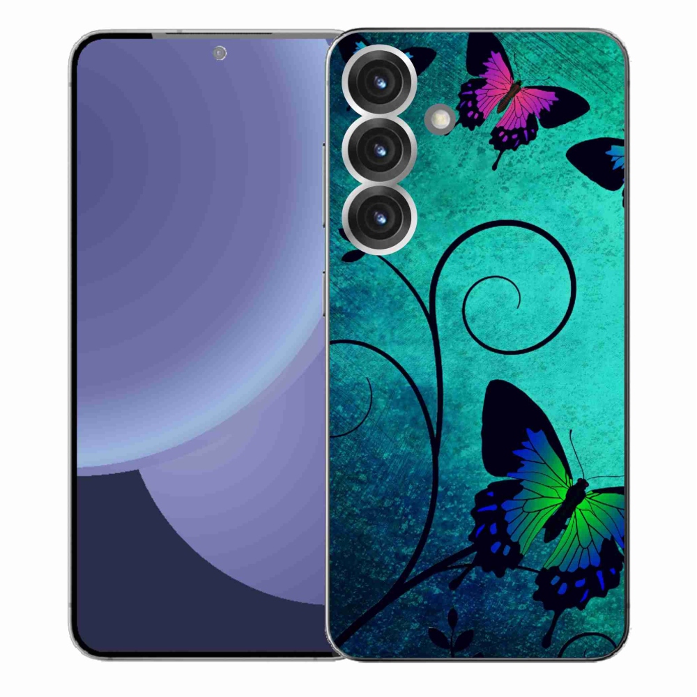 Gelový kryt mmCase na Samsung Galaxy S25+ - barevní motýli