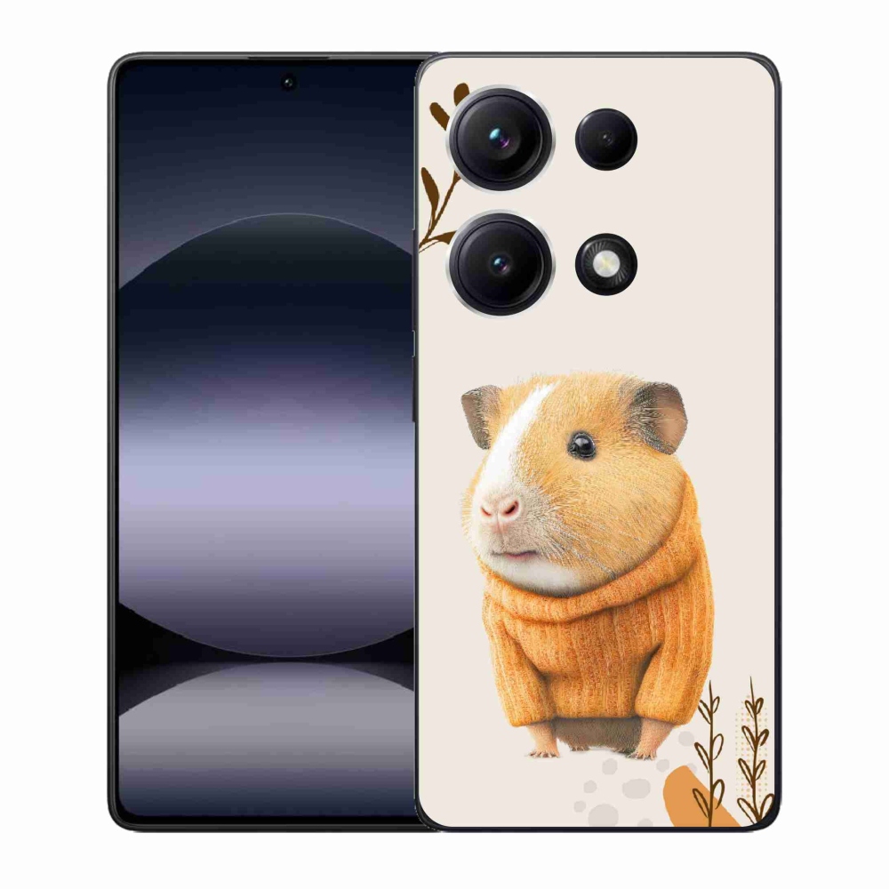 Gelový kryt mmCase na Xiaomi Redmi Note 14S - morče ve svetru