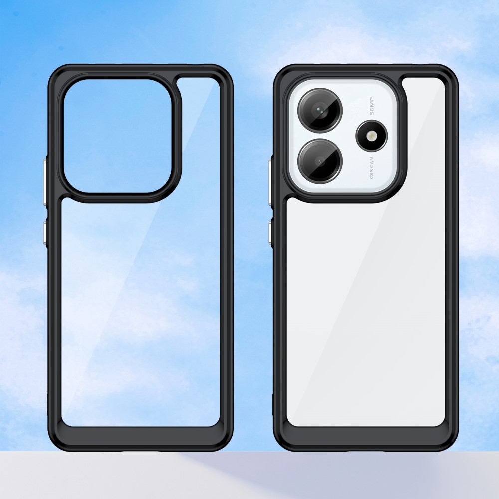 Gelový obal s pevnými zády na Xiaomi Redmi Note 14 5G - černý