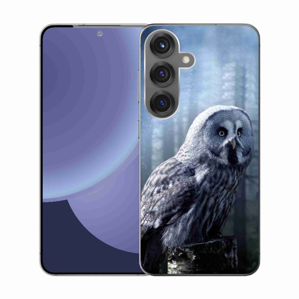 Gelový kryt mmCase na Samsung Galaxy S25 - sova