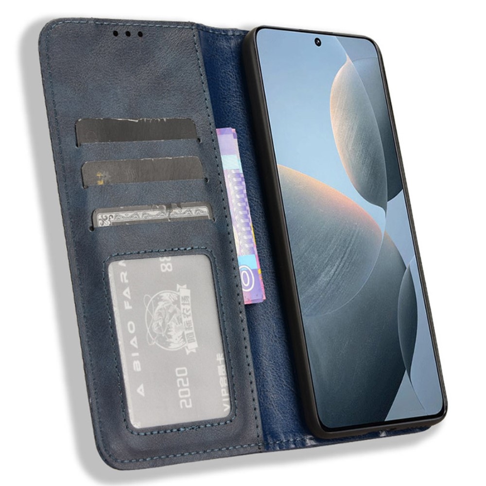 Vintage knížkové pouzdro na Xiaomi Poco X6 Pro 5G - černé