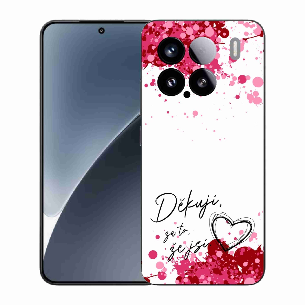 Gelový kryt mmCase na Xiaomi 15 - zamilovaný text 2 bílé pozadí