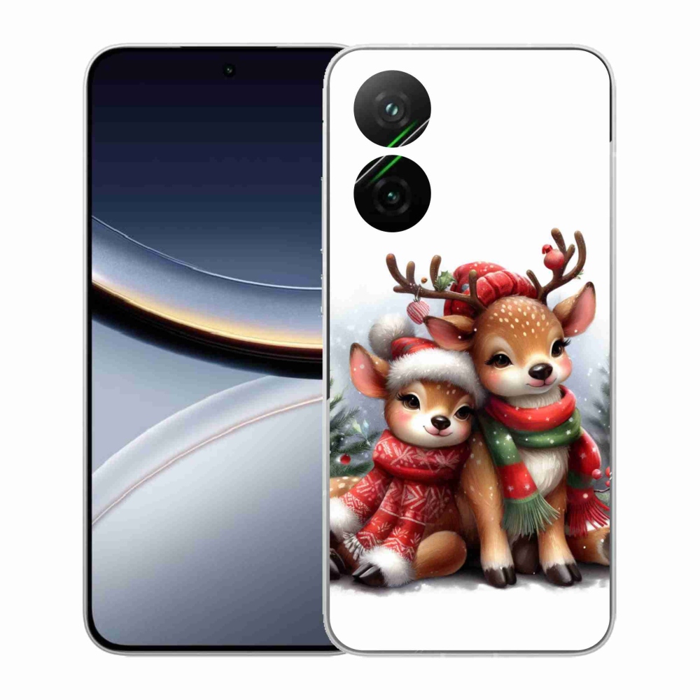 Gelový kryt mmCase na Xiaomi Poco F7 5G - vánoční sobi
